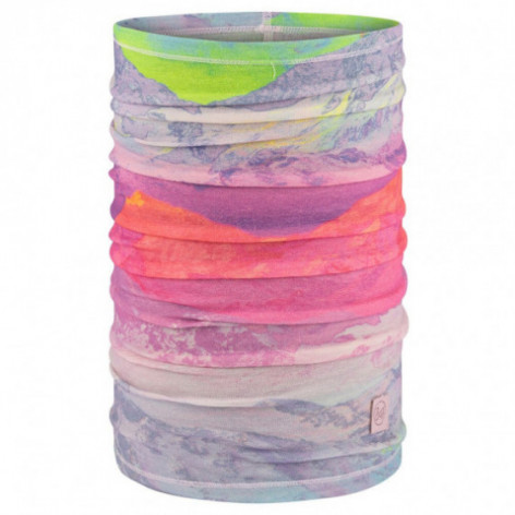 Komin Buff 138853 Merino Lightweight Digital Prints Arci Lilac Ice