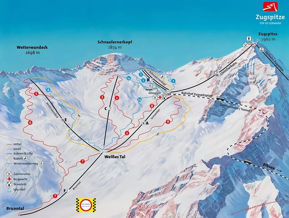 Zugspitze_trasy