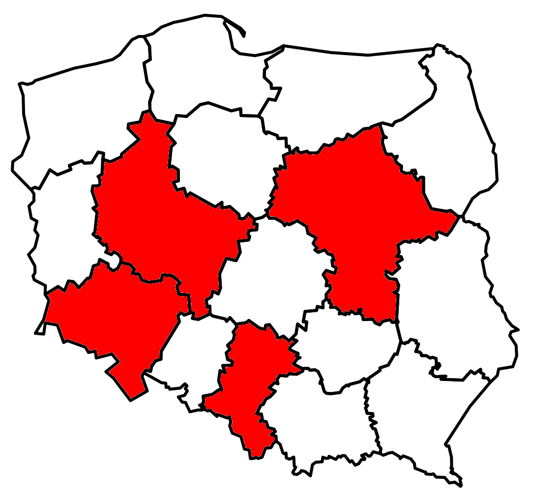 Mapa Polski